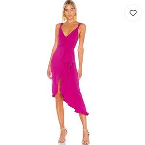 Lovers + friends pink dress